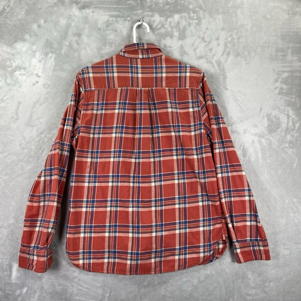 Flint and Tinder Shirt Mens Small Flannel Button Down Huckberry Plaid Cotton